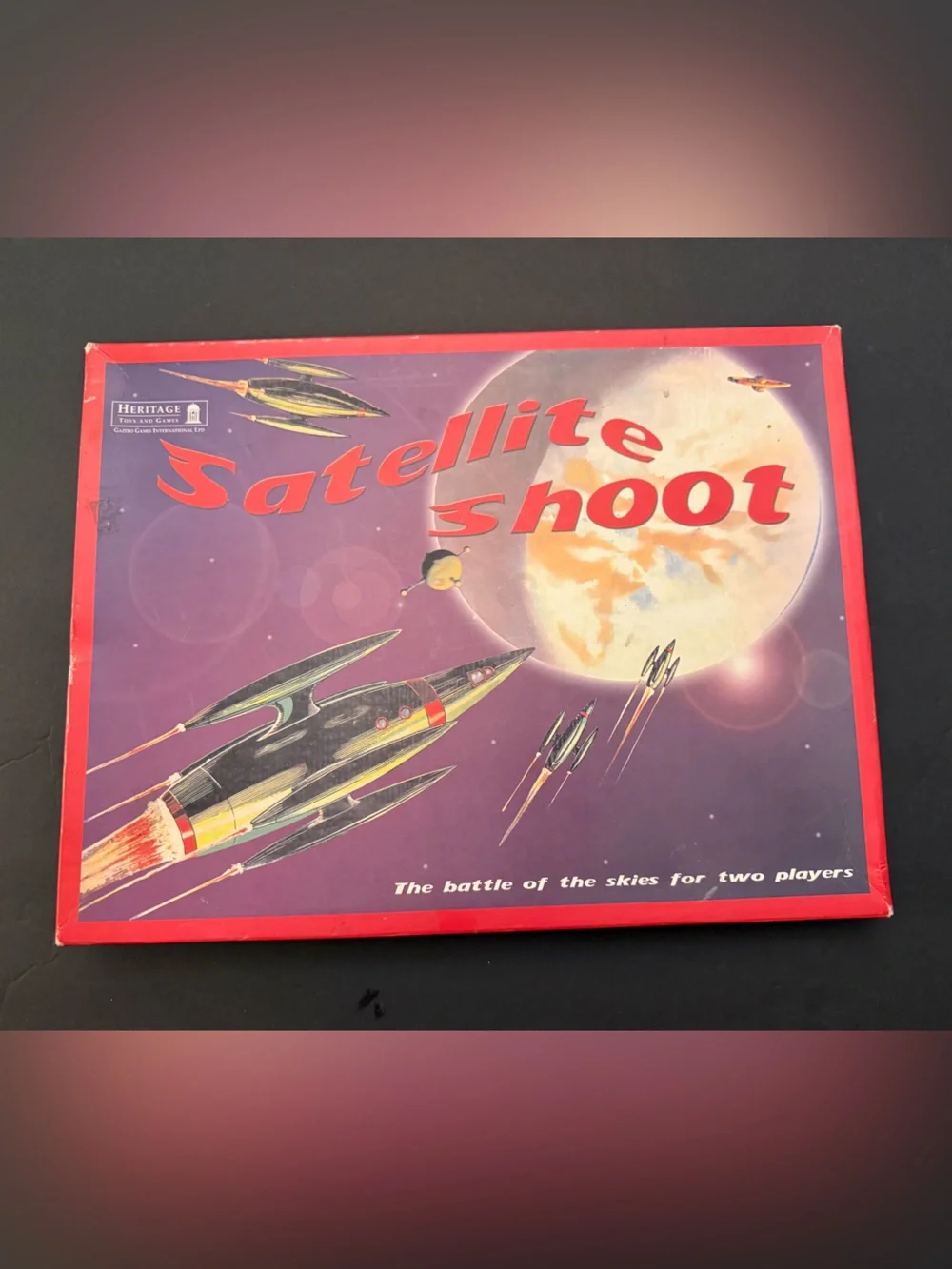 Satellite Shoot Board Game - Heritage Brand (Red/Purple)